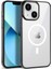 Apple iPhone 13 Kılıf Zore Wireless Şarj Özellikli Pixel Magsafe Kapak-Siyah 1