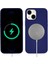 Apple iPhone 13 Kılıf Zore Silksafe Wireless Kapak-Mavi 1