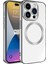 Apple iPhone 15 Pro Kılıf Magsafe Wireless Şarj Özellikli Zore Setro Silikon-Koyu Gri 1