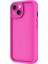 Apple iPhone 14 Kılıf Kamera Korumalı Zore Ananas Kapak-Pembe Koyu 3