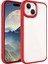 Apple iPhone 15 Plus Kılıf Zore Krom Kapak-Kırmızı 1