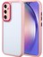 Galaxy A54 Kılıf Kamera Korumalı Renkli Kenar ve Çerçeve Tasarımlı Zore Vitamin Kapak-Mürdüm 1