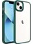 Apple iPhone 14 Plus Kılıf Zore Krom Kapak-Koyu Yeşil 1
