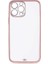 Apple iPhone 13 Pro Max Kılıf Zore Voit Clear Kapak-Pembe 1