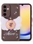 Galaxy A25 Kılıf Kamera Korumalı Figür Tasarımlı Zore Kapya Kapak-Koyu Kahve 1