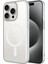 Apple iPhone 15 Pro Max Kılıf Wireless Şarj Özellikli Sert Pc Zore Mat Riksos Magsafe Kapak-Gümüş 1