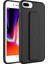 Apple iPhone 8 Plus Kılıf Zore Qstand Kapak-Siyah 1