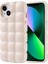 Apple iPhone 13 Kılıf Parlak Esnek Silikon Zore Dom Dom Kapak-Beyaz 1