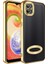 Galaxy A03 Kılıf Kamera Korumalı Logo Gösteren Zore Omega Kapak-Gold 1