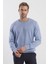 Mavi Slim Fit Bisiklet Yaka Triko Kazak 2