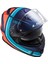 Storm 2 Slant Mat Mavi-Turuncu Kask 1