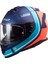 Storm 2 Slant Mat Mavi-Turuncu Kask 3