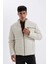 Slim Fit Dar Kesim Dik Yaka Fermuarlı Cepli Suni Deri Ceket Mont X4014AZ24WN 4