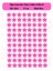 Öğretmenler Için Yıldız Etiketi Star Sticker 88 Adet 2 cm Ebat Pembe 1