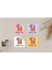 Kuşe Sticker Paketleme & Kargo Etiketi (4X4CM) 48 Adet - Paketin Var - 4 Renk Karışık - 1