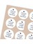 Sticker Kuşe 4x4 cm 48 Adet - Sizin Için Sevgiyle Hazırlandı - 5