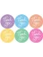 Sticker Kuşe (4 Cm) 48 Adet -Thank You- Karışık 1