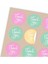 Sticker Kuşe (4 Cm) 48 Adet -Thank You- Karışık 2