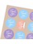 Sticker Kuşe (4 Cm) 48 Adet -Thank You- Karışık 3