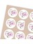 Kuşe Sticker Paketleme & Kargo Etiketi (4X4CM) 48 Adet - Thank You - 4