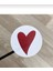 Sticker Kalp (4X4CM) 48 Adet (Gold ve Kırmızı) -Karışık- 3