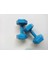 TeknoTrust Mavi Vinyl Dambıl Seti, 2 kg x 2 adet, dayanıklı ve şık spor ekipmanı 1