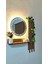 Kumlamalı Dekoratif Lavabo Banyo Aynası LED Işıklı Boncuk Desenli Ayna 1