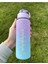Mor 3 Lü Motivasyon Su Matarası Su Şişesi Suluk 2 Lt 900ML Yavrulu Spor Salonu Su Şişesi Sticker He 5