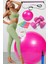 Tekno Trust Pembe 10 Lu Pilates Topu Seti Takımı 3 Lü Pilates Bandı Lastiği 1 kg Dambıl, Portable Studio Plates 2