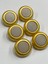 Kaban Kürk Manto Düğmesi / Italyan Düğme 6 Lı Set / Mat Gold Bej 3 cm /M010 1