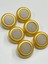 Kaban Kürk Manto Düğmesi / Italyan Düğme 6 Lı Set / Mat Gold Bej 3 cm /M010 3
