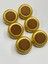Kaban Kürk Manto Düğmesi / Italyan Düğme 6 Lı Set / Mat Gold Kapiçino 3 cm /M010 3