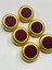 Kaban Kürk Manto Düğmesi / Italyan Düğme 6 Lı Set / Mat Gold Patlıcan Moru 3 cm /M010 1