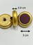 Kaban Kürk Manto Düğmesi / Italyan Düğme 6 Lı Set / Mat Gold Patlıcan Moru 3 cm /M010 2