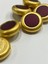 Kaban Kürk Manto Düğmesi / Italyan Düğme 6 Lı Set / Mat Gold Patlıcan Moru 3 cm /M010 4