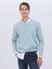 Mint Bisiklet Yaka Baskılı Sweatshırt 1