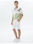 Ekru Düz Örme Jogging Fit Casual Bermuda 3