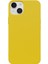 Apple iPhone 14 Plus Uyumlu Telefon Kılıfı Kadife Iç Yüzey Lansman Sarı 1