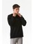 Yazı Baskılı Bisiklet Yaka Sweatshirt 3