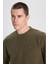 Wrangler Regular Fit Normal Kesim Bisiklet Yaka Haki Sweatshirt 4