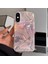 Apple iPhone Xs Uyumlu Kılıf Zebana Pink Heart Silikon Kılıf Pembe 1