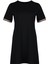 Yeni Rahat Günlük Süprem Örme Bisiklet Yaka Kısa Kol T-Shirt Elbise Mini Boy Büyük Beden Elbise 1
