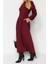 Yeni Regular Casual Günlük Poplin Dokuma Bisiklet Yaka Uzun Kol A-Line Maxi Boy Tesettür Elbise 2