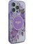 Apple iPhone 16 Pro Max Uyumlu Kılıf Guess Orjinal Lisanslı Magsafe Şarj Özellikli Flower Tonal Circle Mor 3