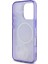 Apple iPhone 16 Pro Max Uyumlu Kılıf Guess Orjinal Lisanslı Magsafe Şarj Özellikli Flower Tonal Circle Mor 4