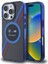 Apple iPhone 16 Pro Kılıf Bmw Lisanslı Magsafe Özellikli M Logolu Üç Renk Çizgili Motorsport Circle Siyah 1