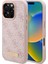 Apple iPhone 16 Pro Uyumlu Kılıf Guess Lisanslı Magsafe Özellikli 4g Desenli Pu Metal Klasik Logolu Pembe 1