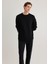 Uzun Kollu Dokulu Siyah Basic Tişört 0610106-900 1