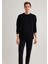 Uzun Kollu Dokulu Siyah Basic Tişört 0610106-900 3