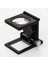 28X28 mm Katlanır Sayaçlı Metal Lüp 2 LED Işıklı Büyüteç Tekstil TH-9005A 1